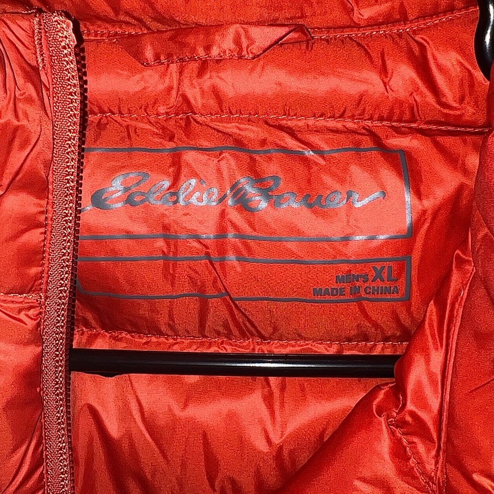 Eddie Bauer * Burnt Orange, Lightweight Down Puffer Jacket - Picture 3 of 5
